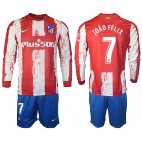 Tenue Atlético Madrid Joao Felix 7 Enfant Domicile 2021-2022 Maillot de Foot ML